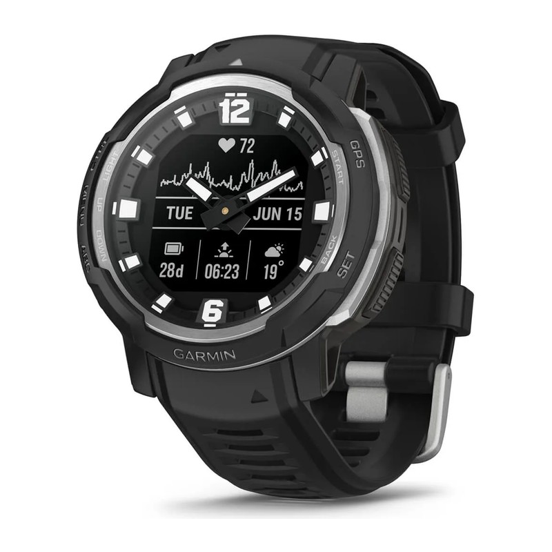 Montre GPS Garmin Instinct Crossover – Édition Standard, Noire