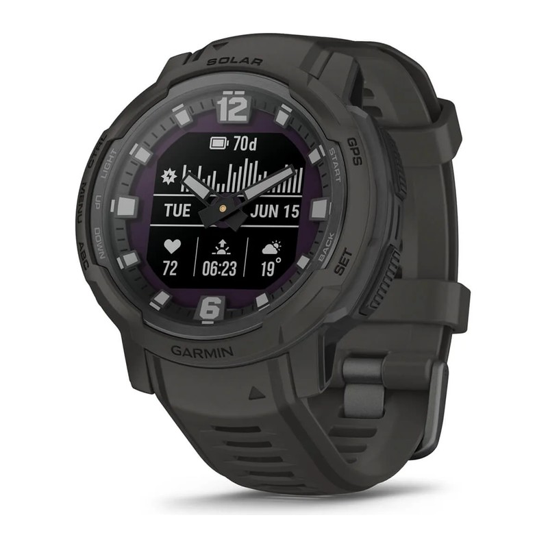 Montre GPS Garmin Instinct Crossover Solar, Graphite