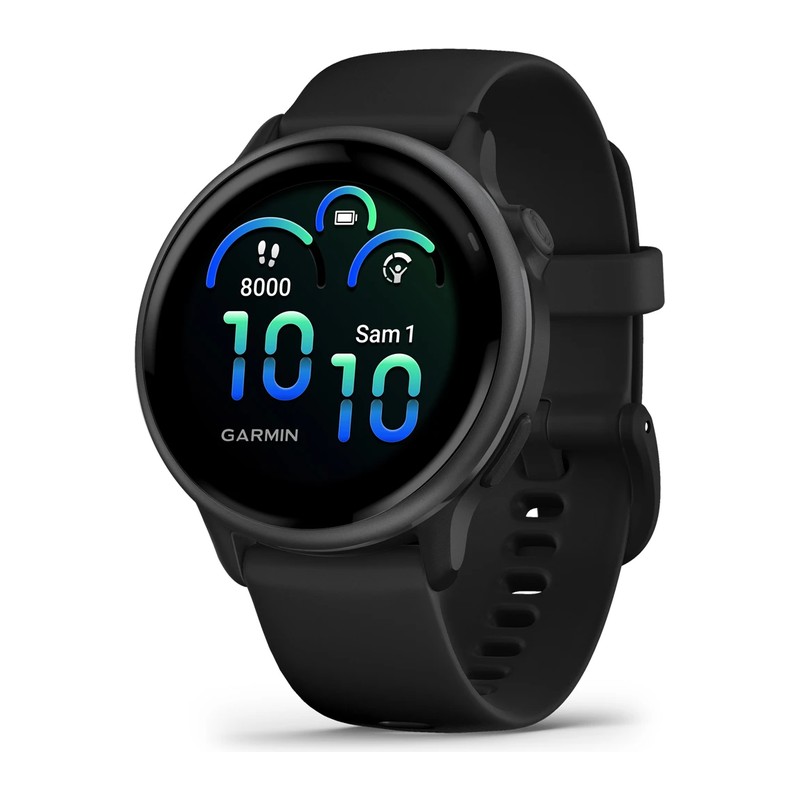 Montre connectée Garmin vívoactive 6, Gray, bracelet noir