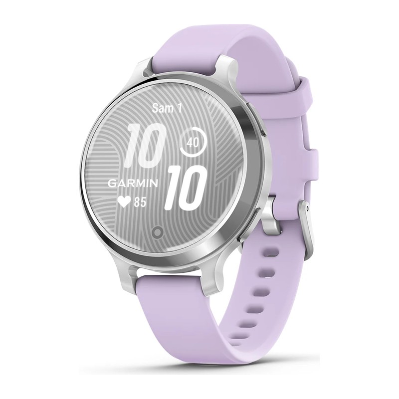 Montre connectée Garmin Lily 2 Active, Silver, bracelet silicone lilas