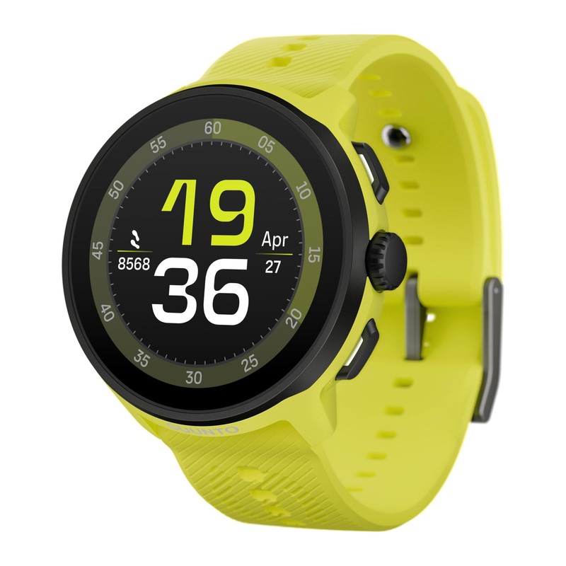 Montre GPS Suunto Run – Bracelet silicone, Lime