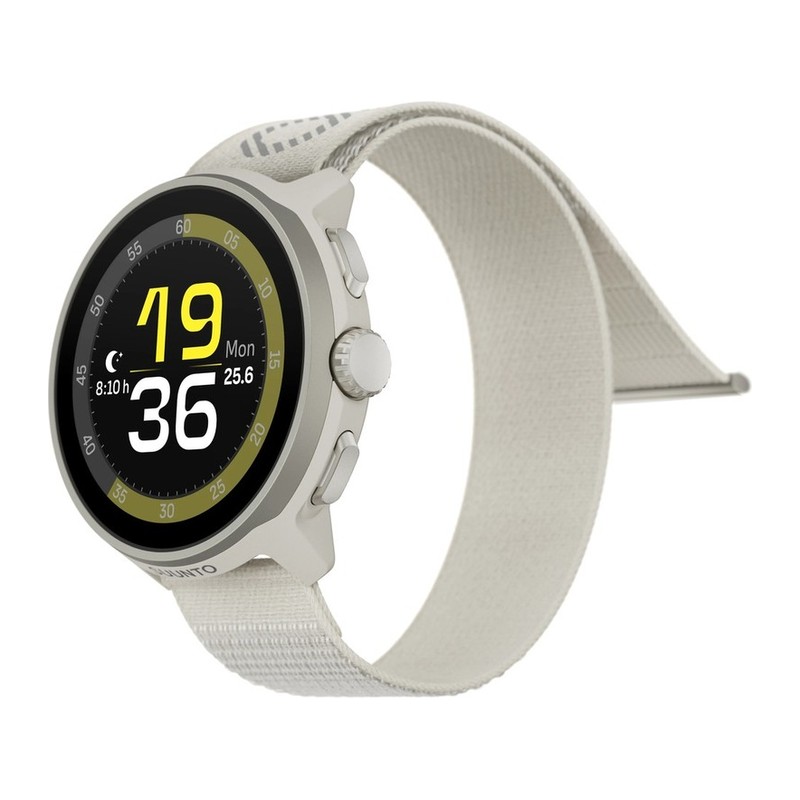 Montre GPS Suunto Run – Bracelet textile, Gris givré