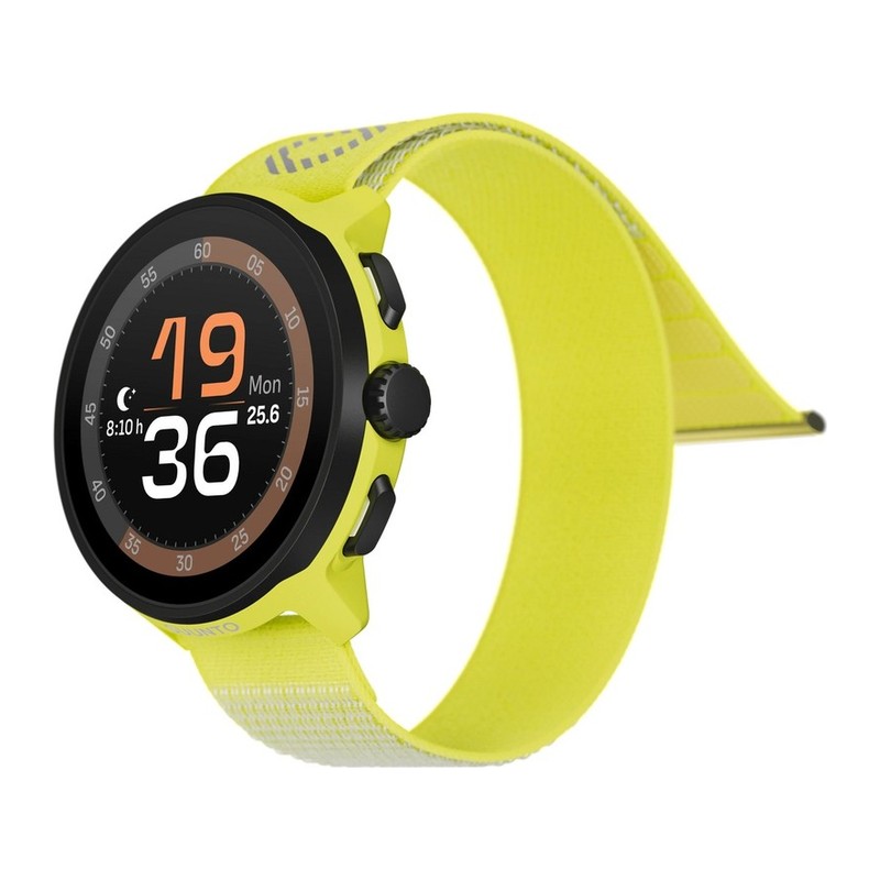 Montre GPS Suunto Run – Bracelet textile, Lime