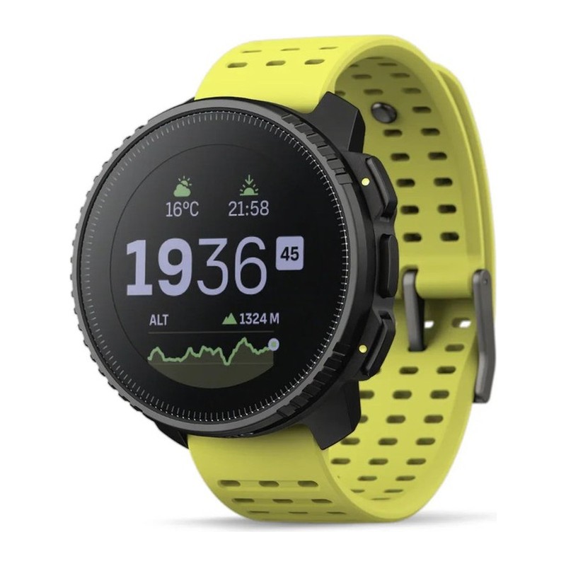 Montre GPS Suunto Vertical – 49 mm, Acier, Noir et lime