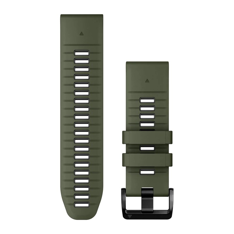 Bracelet de montre Garmin QuickFit 26 mm – silicone vert mousse et graphite