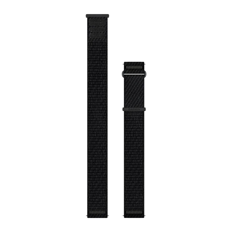 Bracelet de montre Garmin Quick Release 22 mm – tissu ComfortFit gris ardoise et noir