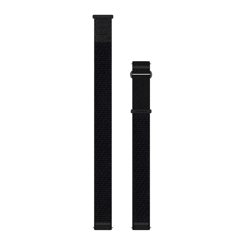 Bracelet de montre Garmin Quick Release 18 mm – tissu ComfortFit gris et noir