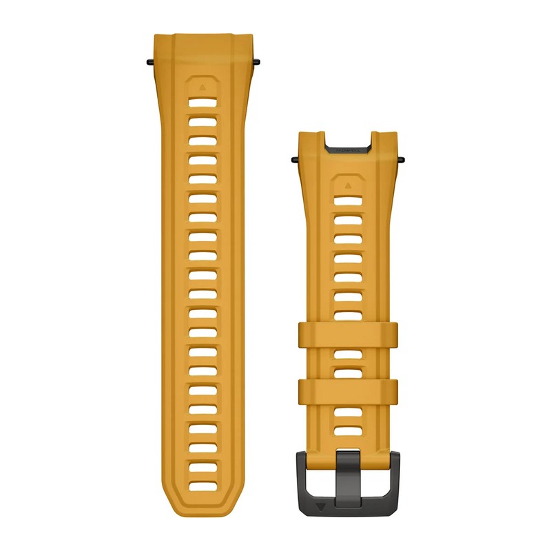 Bracelet Garmin 26 mm pour Instinct 3 – 50 mm – silicone jaune or et gris