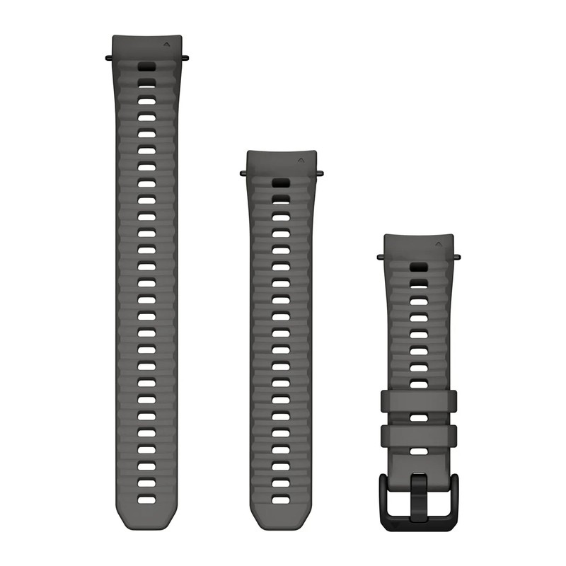 Bracelet Garmin 20 mm pour Instinct E – 40 mm – silicone gris charbon