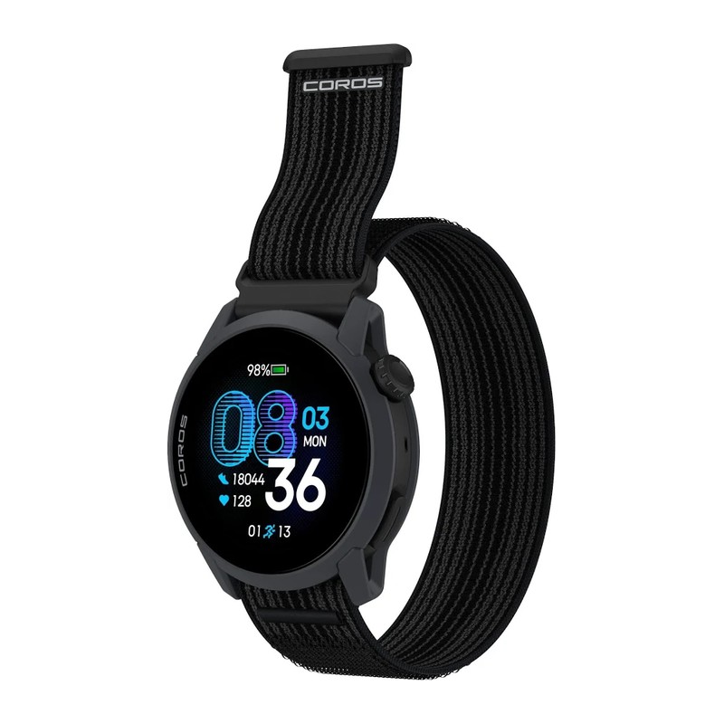 Montre GPS Coros Pace 4, Noir, bracelet nylon