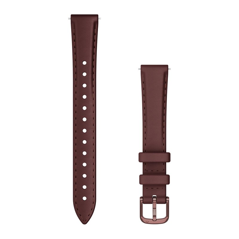 Bracelet Garmin 14 mm pour Lily 2 – cuir acajou