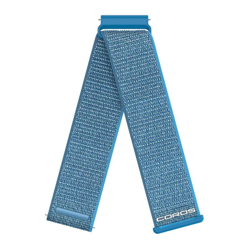 Bracelet COROS 22 mm – nylon bleu glacier