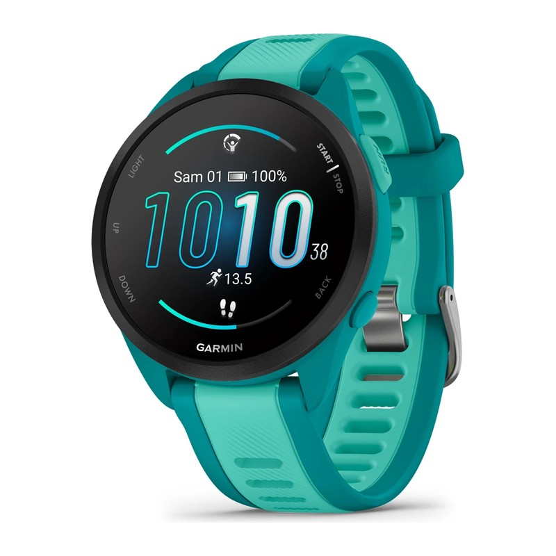 Montre GPS Garmin Forerunner 165 Music, Turquoise/Bleu