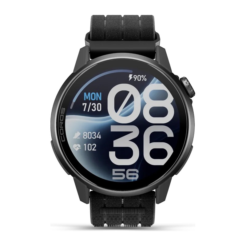 Montre GPS Coros Pace 4 Pro, Noir, bracelet nylon
